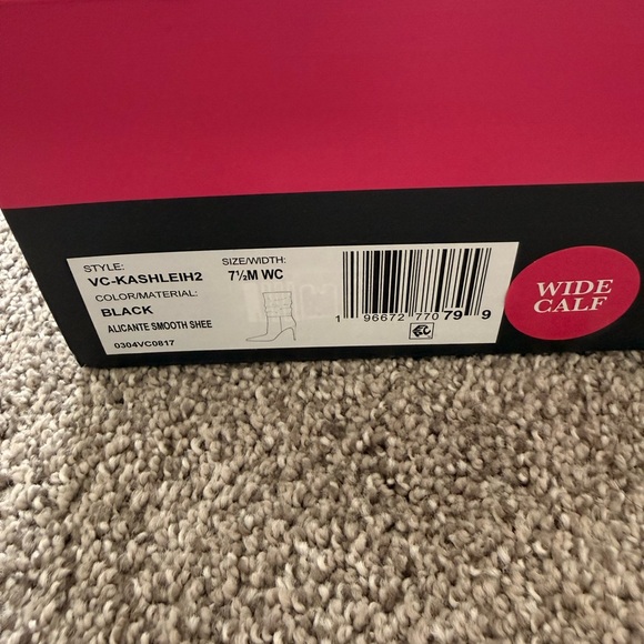 Vince Camuto Black Tall Heeled Boots - Picture 3 of 5